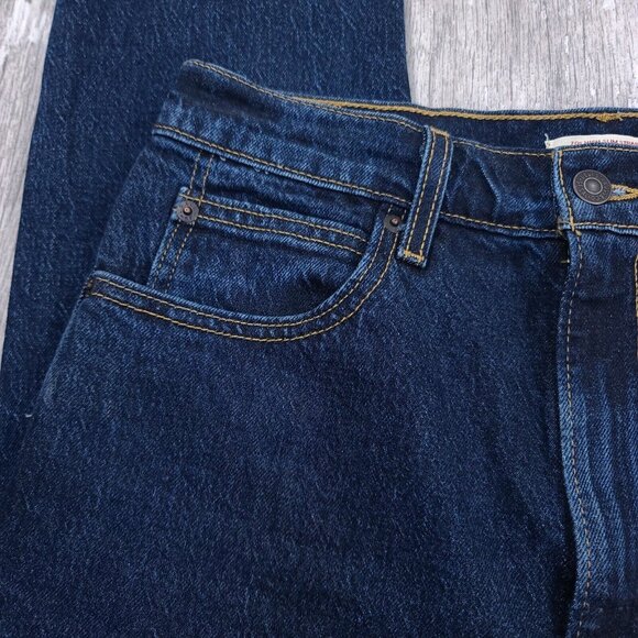Levi's Women's Straight Leg Jeans - Dark Blue - Picture 5 of 9